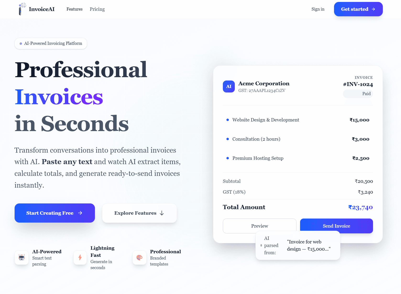 Automated Invoice Generator